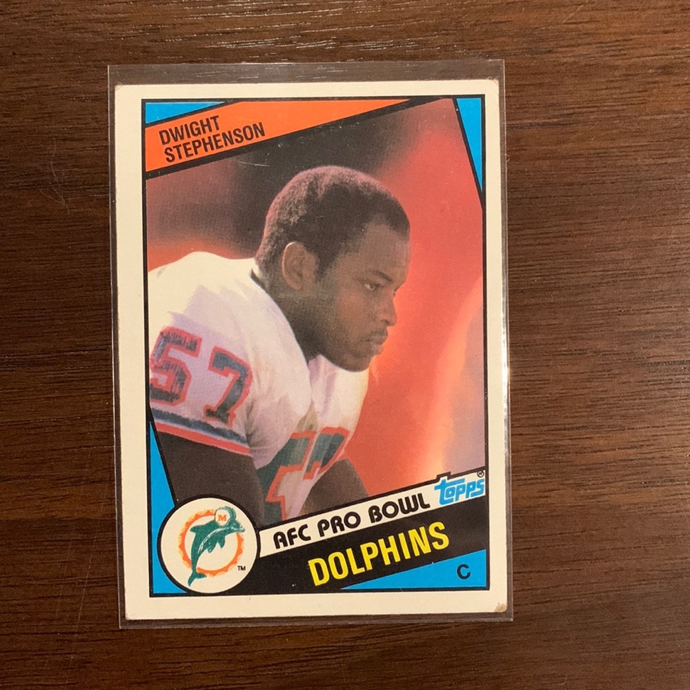 Dwight Stephenson 1984 Topps Rookie Card #129